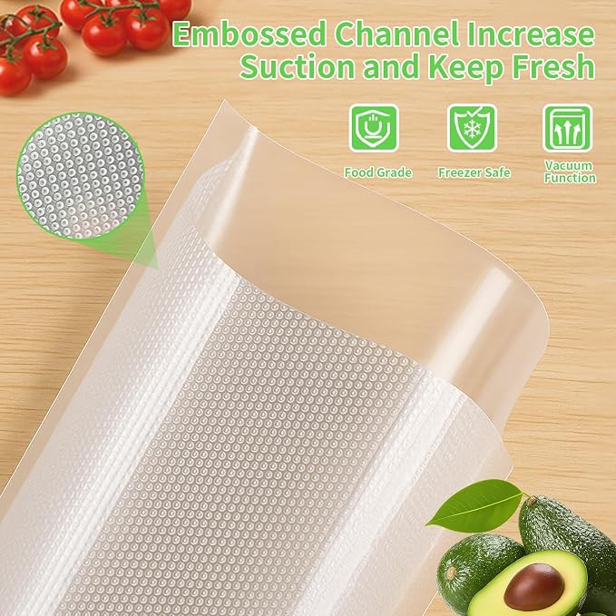 MakMeFre 200ct Plus Gallon 12"x16" Vacuum Sealer Bags BPA Free Sous Vide