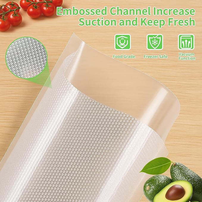 MakMeFre 200ct Gallon 11"x16" Vacuum Sealer Bags BPA Free Food Storage