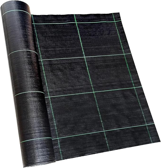 6ft x 300ft Landscape Fabric -Heavy Duty Weed Barrier Fabric for Landscaping, Weed Blocker Cloth,Geotextile Fabric for Garden, Driveway & Ground Cover, Garden Weed Mats,Grid Design