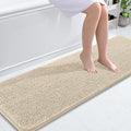 OLANLY Bathroom Runner Rugs 59x20, Extra Soft Absorbent Chenille Bath Rugs, Rubber Backing Quick Dry, Machine Washable Long Bath Mats for Bathroom Floor, Tub and Shower, Home Decor Accessories, Sand