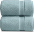 Luxury Bamboo Rayon Oversized Bath Towel Set | 2-Pack | Ultra Soft | Aegean | 35% Bamboo Rayon - 65% Zero Twist Cotton | Absorbent Quick-Dry Towels for Bathroom | Ultra Soft | OEKO-TEX Standard 100