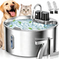 Selene Dog Water Fountain, 7L Stainless Steel Dog Water Fountain with Visual Water Level, Super Quiet Dog Water Bowl, 5-Stage Filtration Pet Water Dispenser, Easy to Clean (7L)