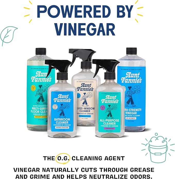Aunt Fannie's Toilet Bowl Cleaner, Bleach-Free Cleaner Powered by Vinegar, Freshens and Removes Stains, Eucalyptus Scent, 24 fl oz, Pack of 1