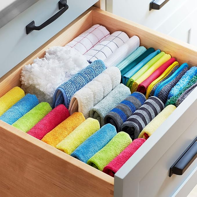 E-Cloth Window Cleaning Cloth Kit - Reusable Durable Towels, Washable & Long Lasting, Glass Cloth for Windows, Mirrors, Cars, Lenses & Screens, Streak Free Shine, Microfiber - Alaskan Blue