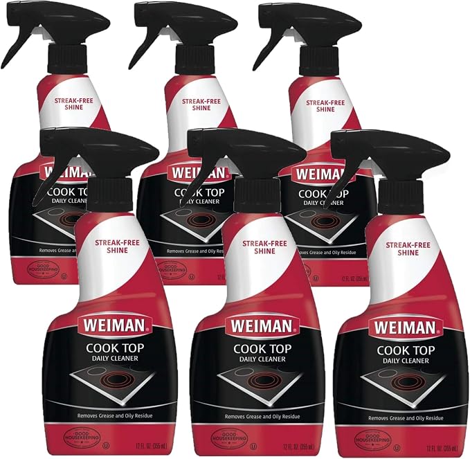 Weiman Apple Scent Cooktop Cleaner 12 oz Spray (Pack of 6)