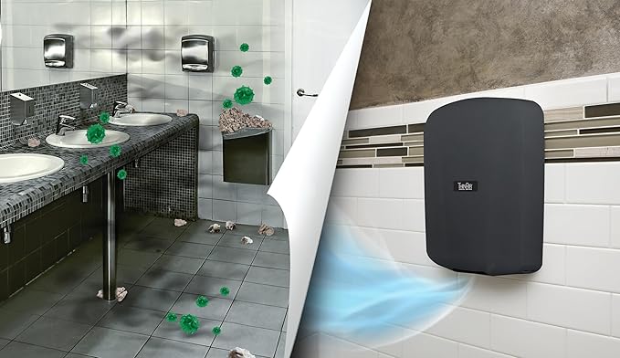THINAIR Excel Dryer Hand Dryer, American Made, Slim, Graphite Textured Painted Cover, ADA Compliant, Automatic Sensor, Surface Mounted, Made in USA Certified, TA-GR (230 Volts)