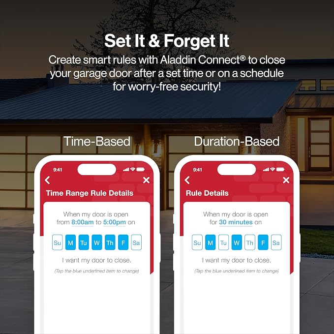 Genie Chain Glide Connect Essentials Smart Garage Door Opener, 2033-LO | Aladdin Connect Wi-Fi, Chain Drive, LED Bulbs Included, 1 Remote, Works with Alexa, Google Assistant and SmartThings