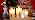 Gold Snowman Glass Flameless Candle Battery Operated Remote Timer