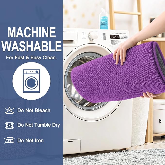 OLANLY Thick Memory Foam Bathroom Rugs 30x20, Absorbent Bath Mat, Purple | Soft Quick Dry Bath Rugs Mats, Non-Slip, Machine Washable Carpet for Bathroom Floor, Tub and Shower, Home Decor Accessories