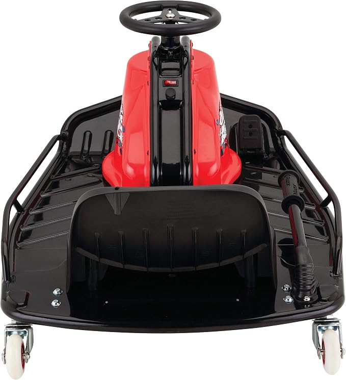 Razor Crazy Cart Sport - 24V Electric Drifting Go Kart, Variable Speed, Up to 12 mph, Up To 40 Minutes of Continuous Use, Drift Bar for Controlled Drifts, Ages 9+