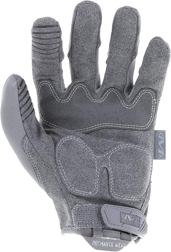 Mechanix Wear: M-Pact Tactical Gloves with Secure Fit, Touchscreen Capable Safety Gloves for Men, Work Gloves with Impact Protection and Vibration Absorption (Grey, XX-Large)