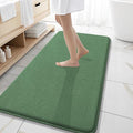 OLANLY Memory Foam Bathroom Runner Rugs 47x20, Long Bath Mats, Olive Green | Soft Quick Dry Bath Mats, Non-Slip, Absorbent Machine Washable Mat for Bathroom Floor, Tub and Shower, Home Decor Accessories