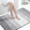 OLANLY Large Bathroom Rugs Mat 44x32, Extra Soft Absorbent Microfiber Bath Rugs, Rubber Backing, Quick Dry, Washable Bath Mats for Bathroom Floor, Tub and Shower, Home Decor Accessories, Light Grey