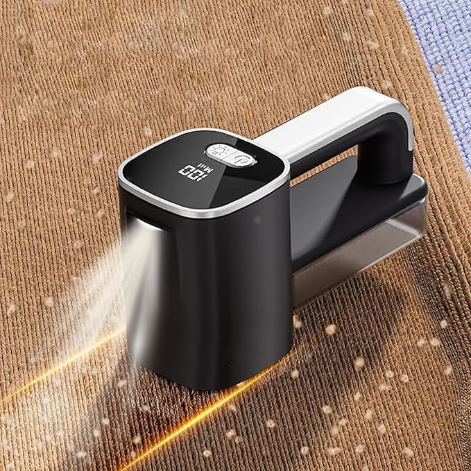 Rechargeable Fabric Shaver 90000RPM High-Speed Electric Lint Remover with LED Light, Digital Display, 2000mAh Battery, Adjustable 3-Speed, 6-Leaf Blade for Clothes, Sweaters