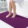 OLANLY Large Bathroom Rugs 50x30, Extra Soft Absorbent Chenille Bath Rugs, Rubber Backing Quick Dry, Machine Washable Bath Mats for Bathroom Floor, Tub and Shower, Home Decor Accessories, Purple