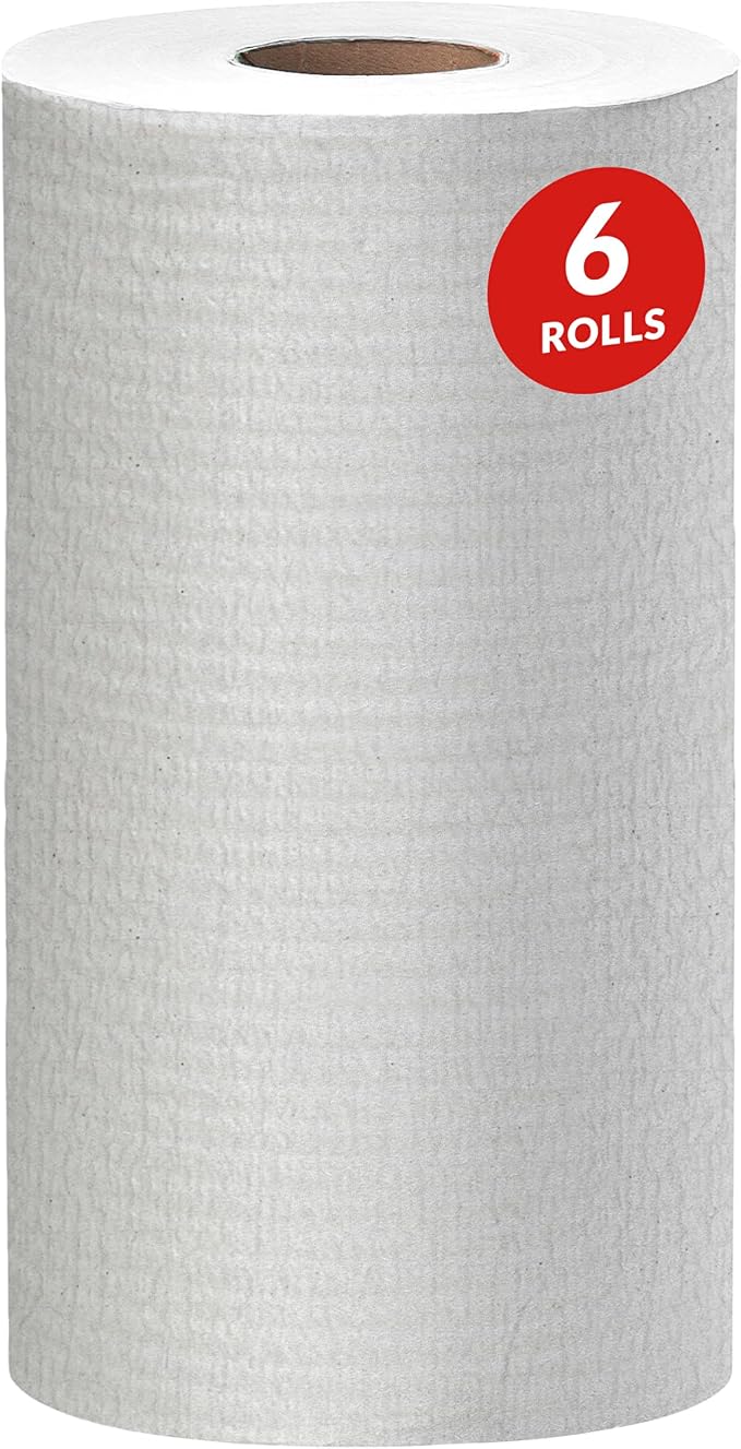 WypAll GeneralClean X60 Cloths Multi-Task Cleaning Wipes (35421), Strong and Absorbent Towels, White (130 Sheets/Roll, 6 Rolls, 780 Sheet Total)