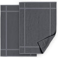 Pearl Linens 100% Ring Spun Cotton Bath Mat (Pack of 2) 18 x 25 Inch, Washable, Soft & Absorbent Terry Bathroom Floor Mat – Not Bathroom Rugs – Quick-Dry After Shower Bath Mat, 781 GSM, Dark Grey