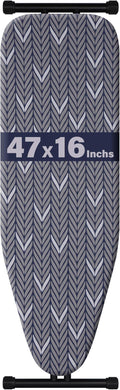 veiox Ironing Board Full Size,Extra-Wide Ironing Area 47''x16'' Durable | Sturdy durable structure·Ergonomic height adjustment·Space-saving fold·Premium long-lasting materials·Large 47x16 surface