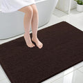 OLANLY Large Bathroom Rugs 44x32, Extra Soft Absorbent Chenille Bath Rugs, Rubber Backing Quick Dry, Machine Washable Bath Mats for Bathroom Floor, Tub and Shower, Home Decor Accessories, Brown