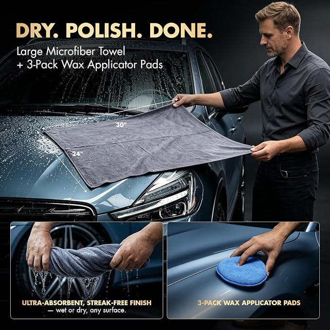 VCANENERGY 29PCS Car Cleaning Kit Interior Detailing for Men Women（Grey） | 17000PA High Power Handheld Cordless Car Vacuum Rechargeable, Detailing Brush Set, Windshield Cleaner Tool, Tire Brush