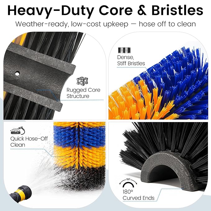 17" x 7.9" Livestock Scratching Brush for Horse, Wall-Mount Grooming and Massage Scratch Brushes for Cow Donkey Goats Horse Sheep, with 8 Screws for Back Itch Relief & Keep Cleaning (1Pcs)