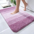 OLANLY Small Bathroom Rugs Mat 24x16, Extra Soft Absorbent Microfiber Bath Rugs, Rubber Backing, Quick Dry, Washable Bath Mat for Bathroom Floor, Tub and Shower, Home Decor Accessories, Pinkish-Purple