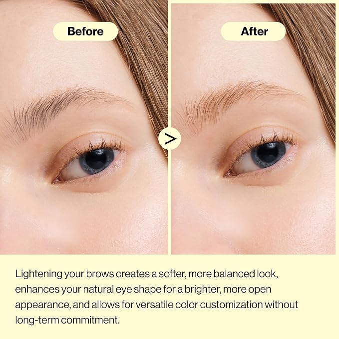 ENTROPY Eyebrow Bleach Kit – At-Home Eyebrow Lightener with Ammonia-Free Formula, Includes Powder Packs, Cream & Applicator Brush | Up to 6 Uses | Fast Brow Lightening