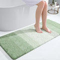 OLANLY Bathroom Runner Rugs Mat 47x20, Extra Soft Absorbent Microfiber Bath Rugs, Rubber Backing, Quick Dry, Washable Long Bath Mats for Bathroom, Tub and Shower, Home Decor Accessories, Sage Green