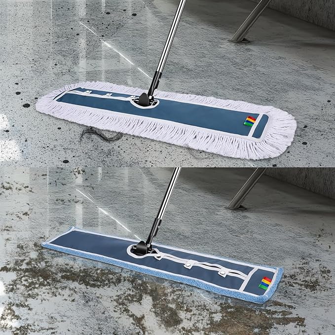 MASTERTOP 93cm Microfibre Mop Heads Replacement for Industrial Mop, Cleaning Heads for Hardwood, Tile, Laminate, Garage, School, Mall, Suit for B0CQ7MQJ65 B0DPM7JNBL B0FBF93RXT