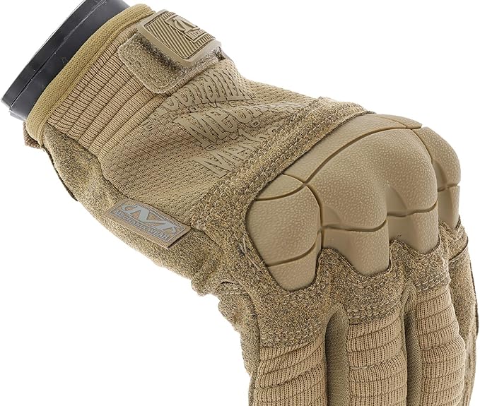 Mechanix Wear M-Pact 3 Tactical Impact Resistant Gloves - Heavy Duty Multi-Purpose Industrial Grip Gloves - TAA Compliant & Touchscreen Capable - Large - Coyote Tan