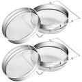 2 Sets Honey Strainer Stainless Steel Double Sieve Honey Filter Strainer Honey Extractor Equipment for 5 Gallon Bucket Bee Keeping Equipment Tools