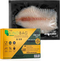 The Kind Bag Vacuum Seal Bags for Food Storage, 6x8 Inch 100 Pack, Pre-Cut 3mil Commercial Grade, Black Back Clear Front, BPA Free, Airtight and Freezer Safe, Prevents Freezer Burn