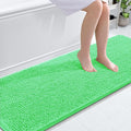OLANLY Bathroom Runner Rugs 70x24, Soft Absorbent Chenille Bath Rugs, Rubber Backing Quick Dry, Machine Washable Long Bath Mats for Bathroom Floor, Tub and Shower, Home Decor Accessories, Mint Green