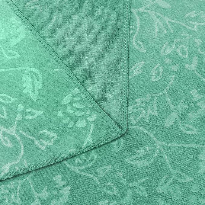 JML Extra Large Microfiber Bath Sheets Towels, 2 Pack, 35" x 70", Green | Oversized, Hanging Loop, Soft, Super Absorbent, Fast Drying, Perfect for Sauna, Shower, Sport, Fitness, Yoga
