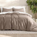 Bare Home Bedding Duvet Cover King Size - Premium 1800 Super Soft Collection - Lightweight, Cooling - Soft Breathable Bedding Duvet Cover (King, Taupe)
