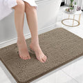 OLANLY Small Bathroom Rugs 24x16, Extra Soft Absorbent Chenille Bath Rugs, Rubber Backing Quick Dry, Machine Washable Bath Mats for Bathroom Floor, Tub and Shower, Home Decor Accessories, Tan