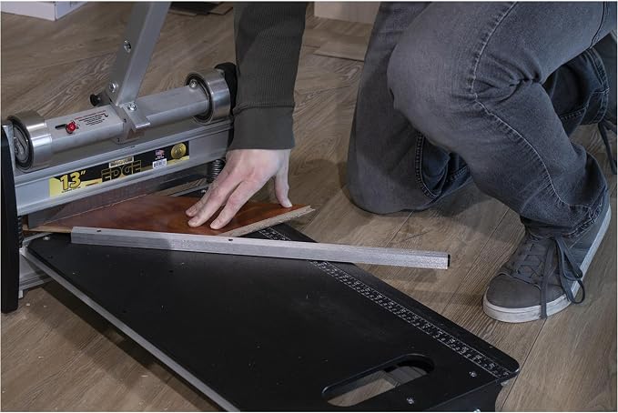 MARSHALLTOWN Bullet 13 Inch Magnum Edge Shear, Professional Flooring Cutter for Vinyl Plank and LVP, 90-Degree and 45-Degree Cuts, Laminate Floor Cutter, Assembled in USA, MS90-1913