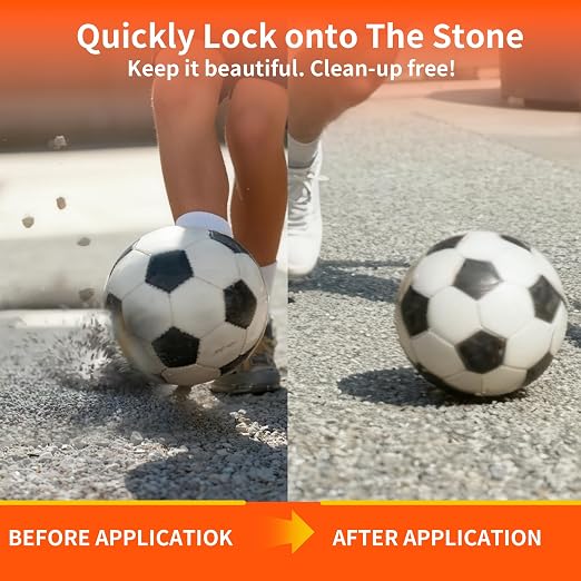 32OZ Rock Glue for Landscaping, Strong Pea Gravel Binder & Stone Adhesive | Strong Mulch Glue & Gravel Stabilizer for Pea Gravel, Pebbles, and Stone for Garden Walkways, Yards, Patios, and Driveways