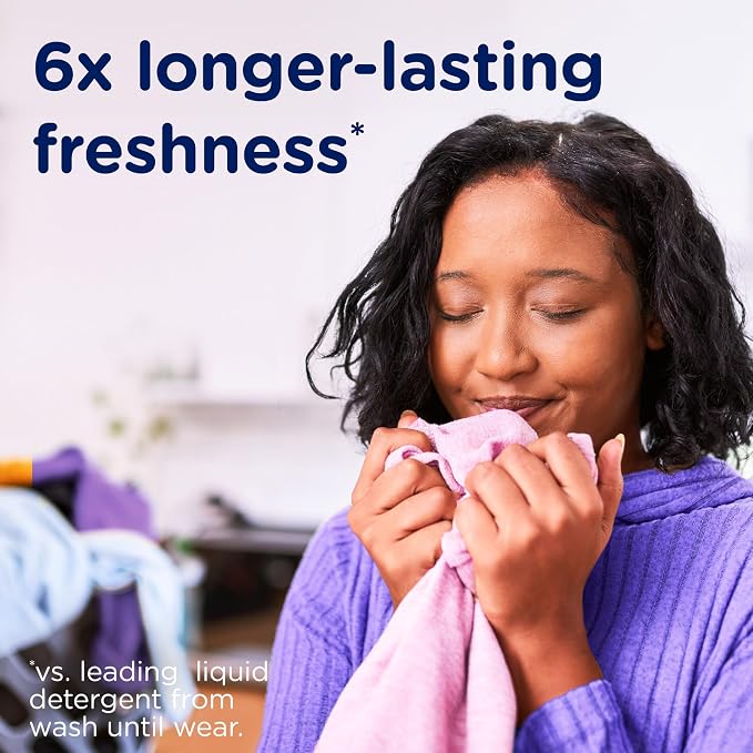 Downy Calm In-Wash Laundry Scent Booster Beads, Soothing Lavender and Vanilla Bean scent, 12.2 OZ, laundry scent beads, Long-lasting Freshness (Packaging May Vary) (Pack of 4)