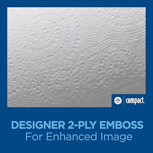 Angel Soft Professional Series Compact Premium Embossed Coreless 2-Ply High-Capacity Toilet Paper by GP PRO, White, 19371, 750 Sheets Per Roll, 36 Rolls Per Case