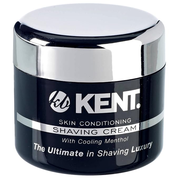 Kent SCT2 Shaving Cream Foam - Men's Cooling Menthol Shaving Cream, Perfect for Travel or Home, Gentle on Sensitive Skin