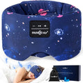 MUSICOZY Sleep Mask Headphones Bluetooth Sleep Masks with Headphones Eye Wireless Masks Bluetooth 5.4 with Adjustable Headband Total Blackout for All Night Sleep, Travel & Nap