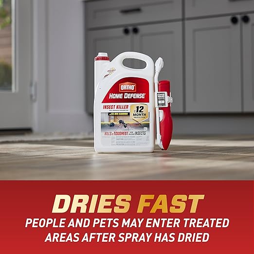 Ortho Home Defense Insect Killer for Indoor and Perimeter2 with Comfort Wand - Ready-To-Use Bug Spray, Kills Ants, Cockroaches & Spiders, 1.1 gal. (2-pack)