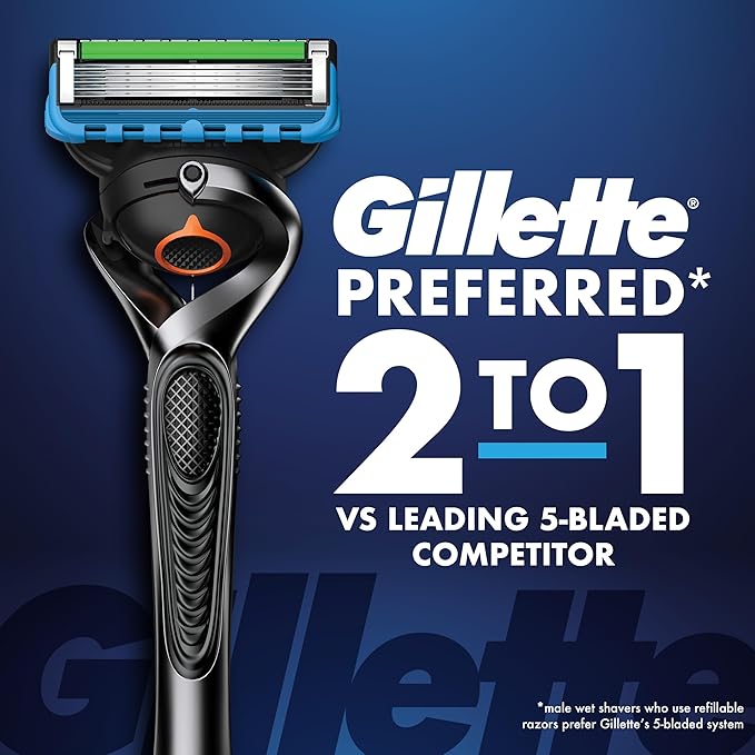 Gillette Mens Razor Blade Refills, 4 ProGlide Chill Cartridges, 4 ProGlide Shield Cartridges, Shields against Skin Irritation, Cools to sooth skin, 8 Count (Pack of 1)