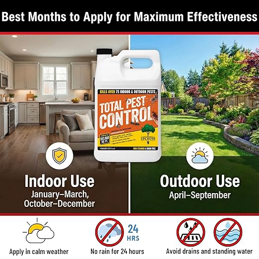 Ike's Pest Control Concentrate - 7.9% Bifenthrin Insecticide for Indoor/Outdoor Use - Gallon Liquid