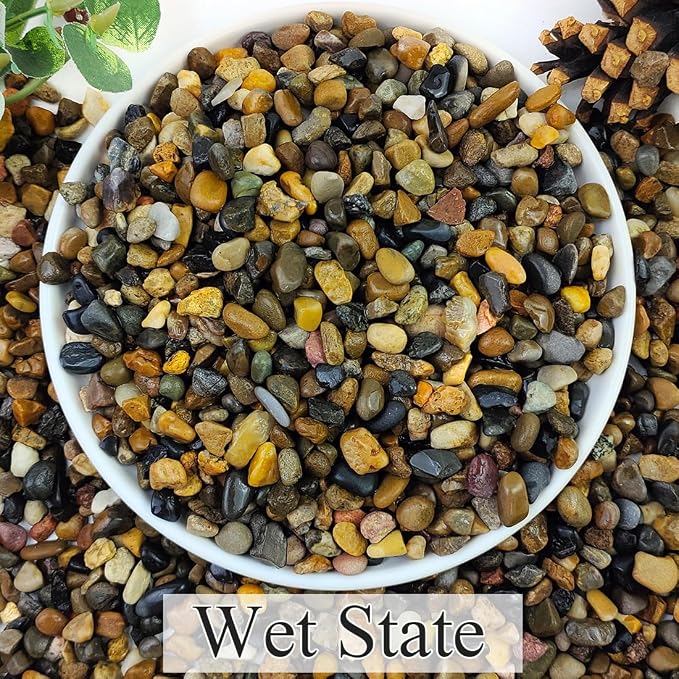 10lbs Natural River Rocks, 1/4" Aquarium Gravel Small Rocks for Plants Pea Gravel for Fish Tank, Decorative Pebbles for Gardening, Flower Pots, Vase Fillers, Indoor Water Fountains, Landscaping | for Plants Pea Gravel for Fish Tank, Decorative Pebbles ...