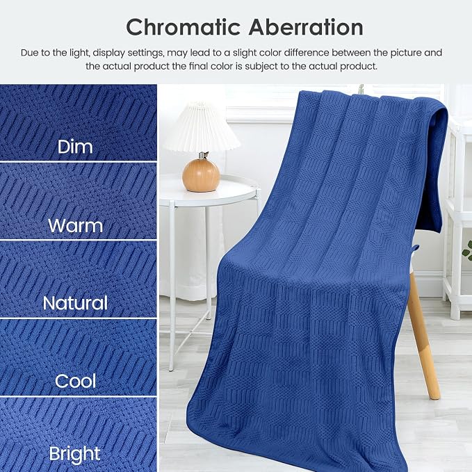 JML Microfiber Bath Towels, Navy, 30" x 60", 2 Pack | Hanging Hook, Lint Free, Oversized, Soft, Super Absorbent, Fast Drying, Use for Sport, Fitness, Yoga, Diamond Cross Grid