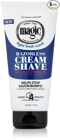 SoftSheen Carson Magic Regular Razorless Cream Shave 6 Oz (Pack of 6)