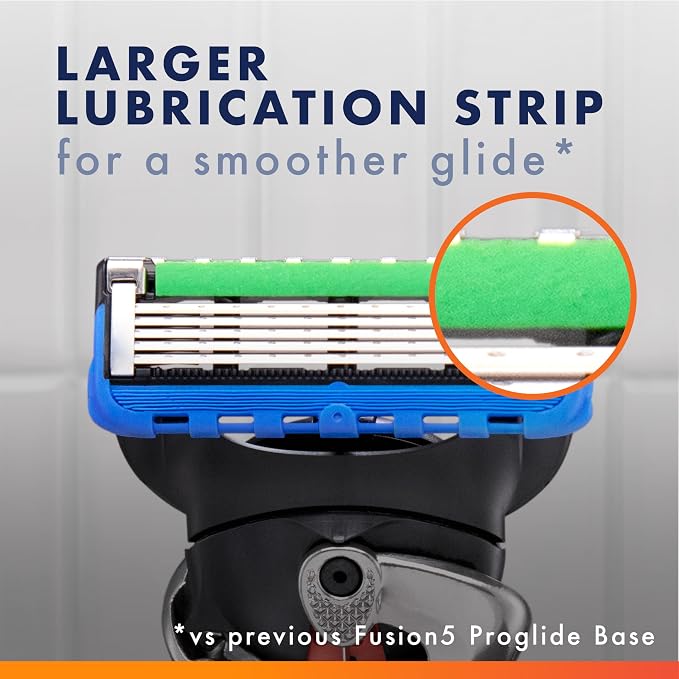 Gillette Fusion5 ProGlide Razor for Men, 12 Blade Refills with Precision Trimmer