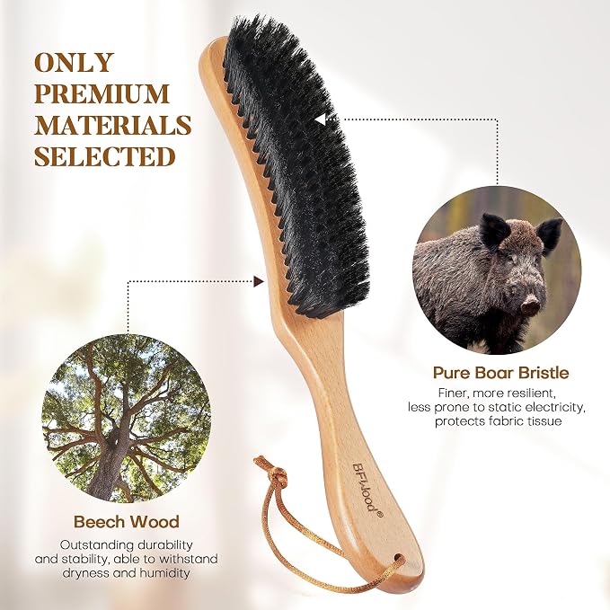BFWood Beard Brush, Laundry Stain Brush and Clothes Brush